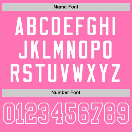 Custom Jersey Pink Mesh Pink-White Authentic Football