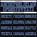 Custom Mesh Football Black Royal-White Jersey Authentic