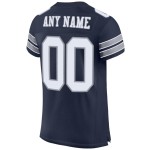 Jersey Authentic White-Light Navy Mesh Football Gray Custom