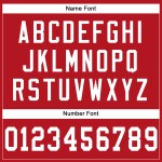 Red White Custom Jersey Authentic Mesh Football