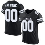 White-Silver Authentic Custom Black Mesh Jersey Football White-Silver Authentic Custom Black Mesh Jersey Football