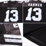 White-Silver Authentic Custom Black Mesh Jersey Football White-Silver Authentic Custom Black Mesh Jersey Football