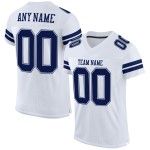 Navy-White Mesh Jersey Authentic Custom White Football Navy-White Mesh Jersey Authentic Custom White Football