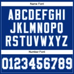 Royal Authentic Custom Football White-Light Jersey Mesh Blue