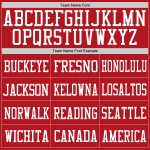 Red White Custom Jersey Authentic Mesh Football