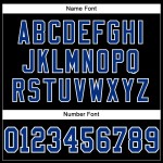 Custom Mesh Football Black Royal-White Jersey Authentic