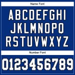 Custom Mesh Authentic Jersey White-Black Football Royal