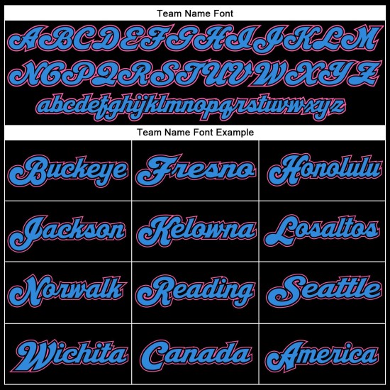 Throwback Blue Custom Black Mesh Pink-Powder Jersey Authentic Football