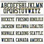 Football Authentic White Custom Mesh Jersey Royal-Gold