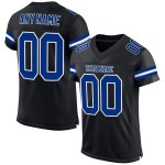 Custom Mesh Football Black Royal-White Jersey Authentic