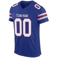 Authentic Custom Mesh Football White-Red Royal Jersey Authentic Custom Mesh Football White-Red Royal Jersey