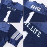 Jersey Authentic White-Light Navy Mesh Football Gray Custom