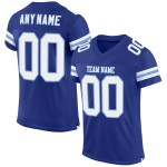 Royal Authentic Custom Football White-Light Jersey Mesh Blue