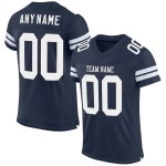 White Mesh Jersey Custom Football Navy Authentic