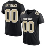 Vegas Football Gold-White Authentic Custom Black Mesh Jersey