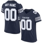 Jersey Authentic White-Light Navy Mesh Football Gray Custom