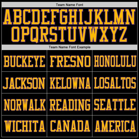 Mesh Football Jersey Custom Authentic Purple-Gold Black