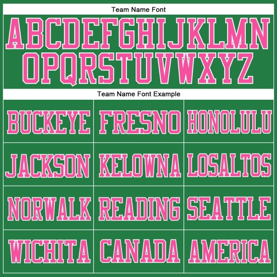 Green Grass Mesh Football Custom Pink-White Jersey Authentic