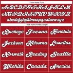 Throwback Football Red White-Black Jersey Authentic Mesh Custom