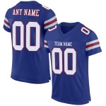 Authentic Custom Mesh Football White-Red Royal Jersey