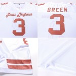 Orange Authentic Texas Custom White Jersey Mesh Football