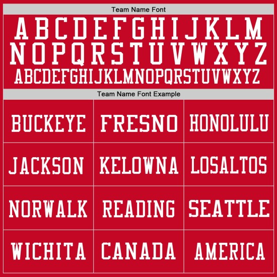 Red White Jersey Mesh Authentic Football Custom