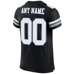 White-Silver Authentic Custom Black Mesh Jersey Football White-Silver Authentic Custom Black Mesh Jersey Football