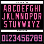 Throwback Blue Custom Black Mesh Pink-Powder Jersey Authentic Football