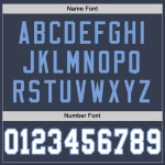 Navy Authentic White-Light Mesh Jersey Custom Football Blue